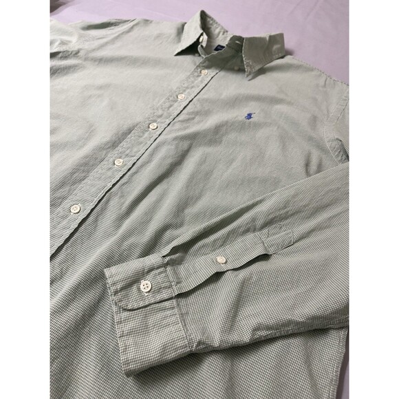 Ralph Lauren Shirt Mens 2XL XXL Gingham Oxford Custom Fit Dress Button Down VTG - Picture 8 of 16